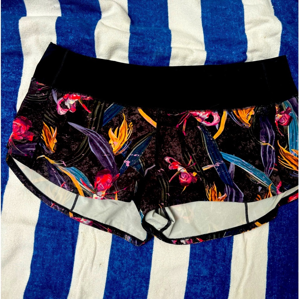 Speed up. Lululemon shorts.